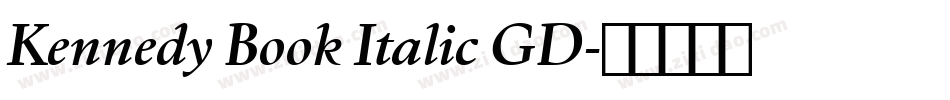 Kennedy Book Italic GD字体转换